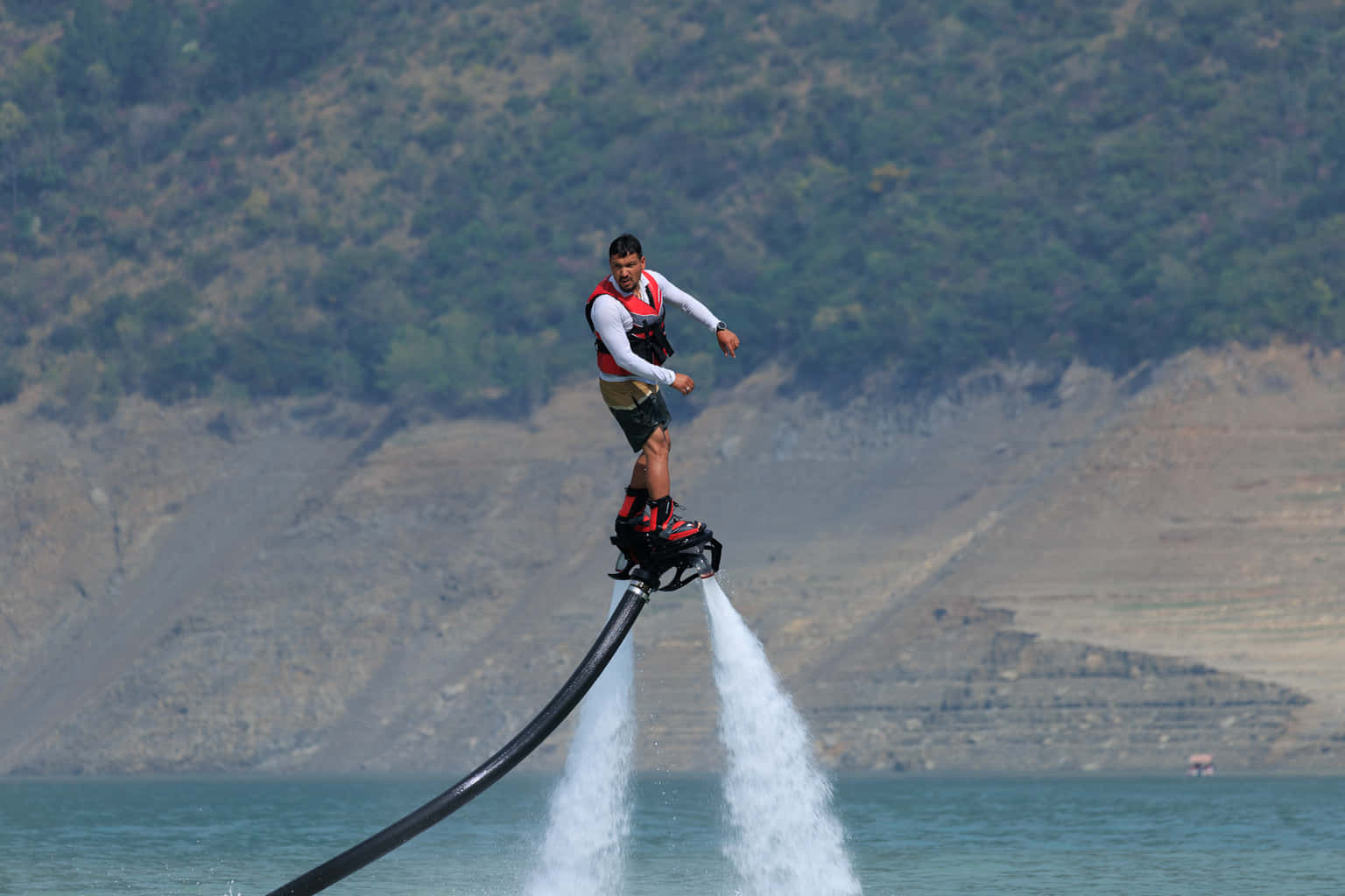 Flyboarding in Raipur at Jhanjh Lake