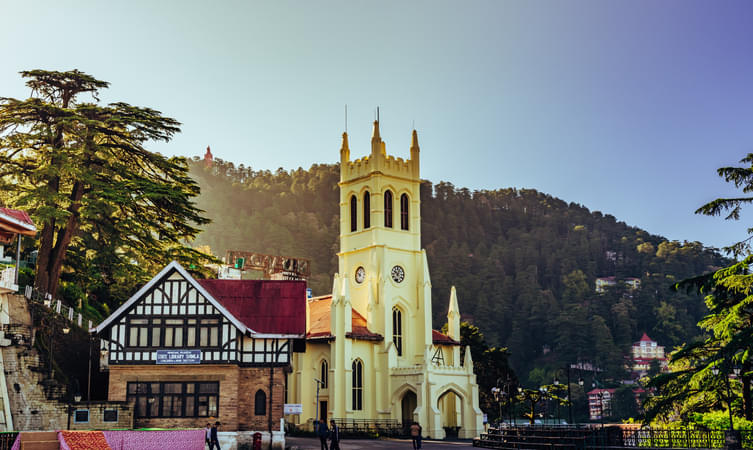 Stunning view of Christ Church Shimla