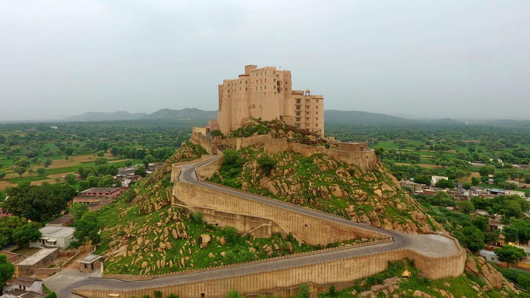 Aerial view of the resort