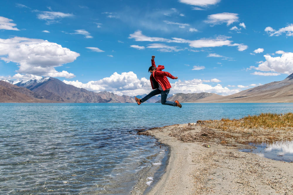 Feel the adrenaline rush as you get a chance to enjoy some fun activities in the Pangong Lake 