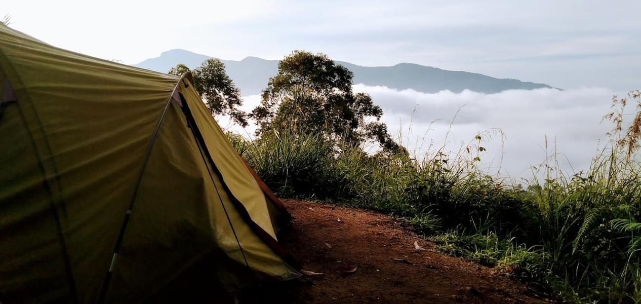 Camping On Mountain Image
