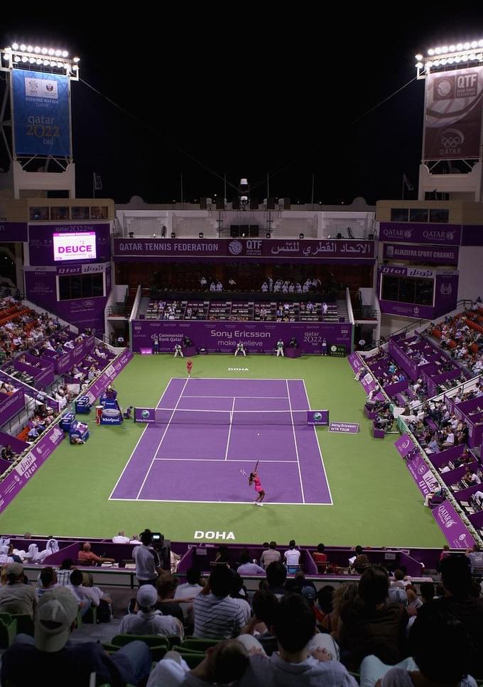 Play at Khalifa Tennis and Squash Complex