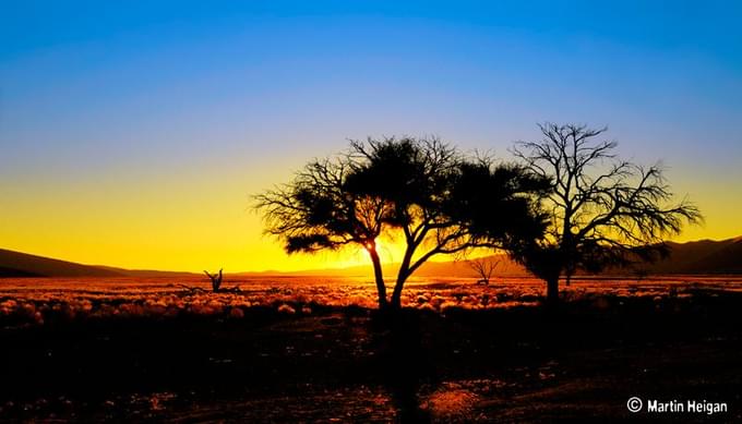 Sunset over Sossusvlei