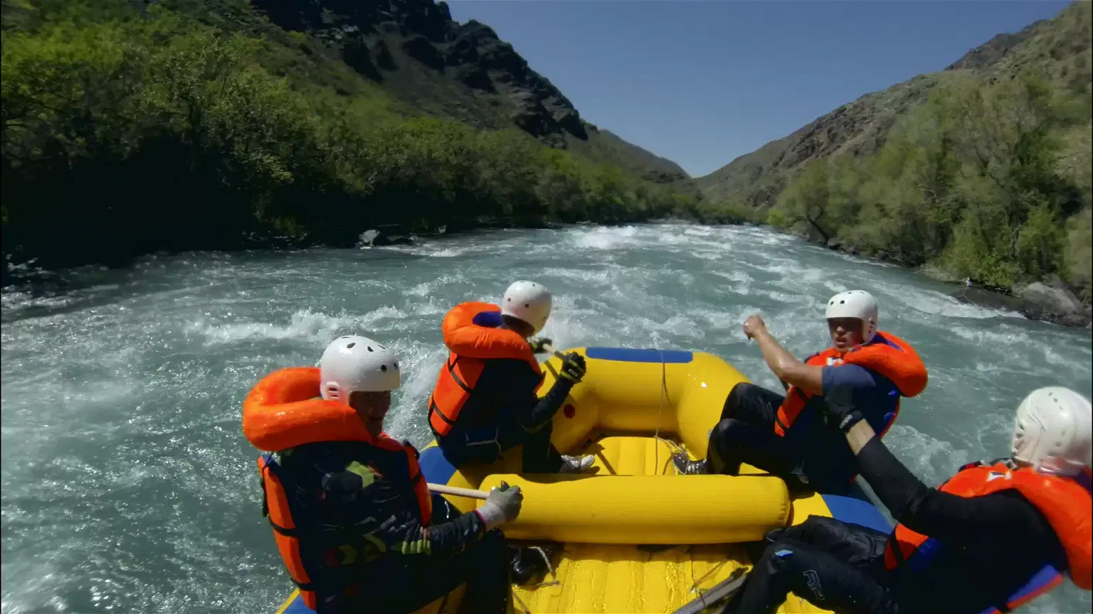 Enjoy river rafting
