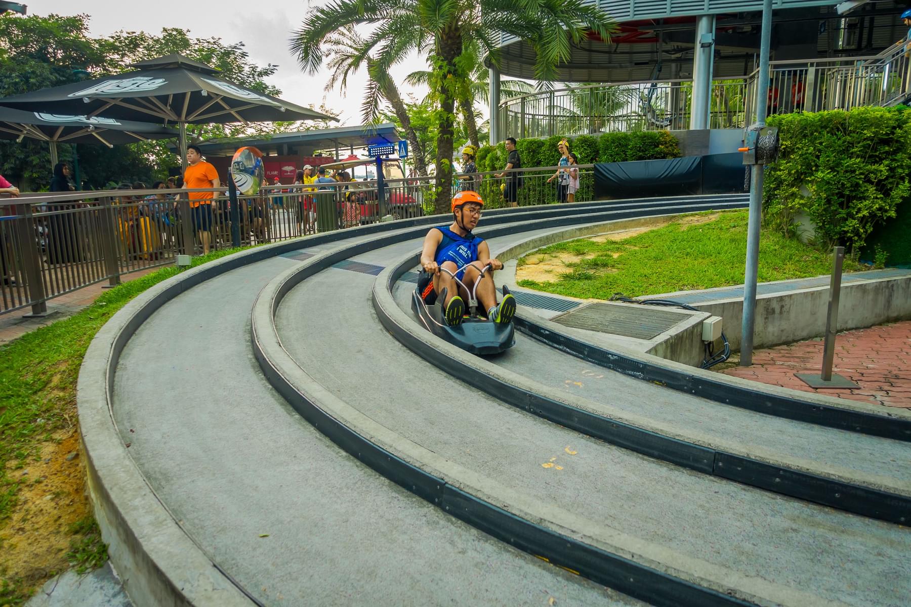 Thrilling Ride at the Skyline Luge Sentosa