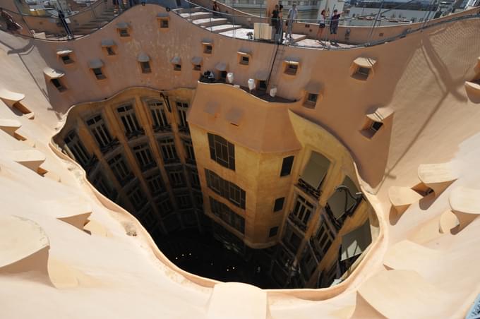 Casa Mila from above