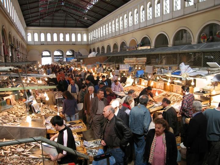 Visit the Varvakios Agora Market