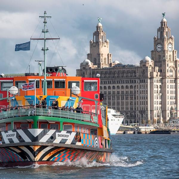 Sightseeing River Cruise on the Mersey River, Liverpool Image