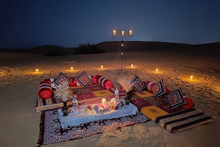 Candlelight Dinner with Desert Camping Image