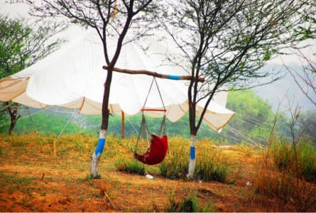 Camping at Damdama Lake Image