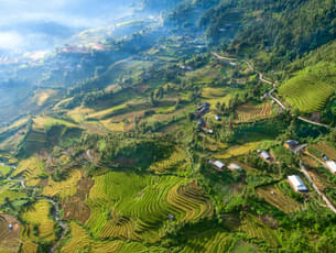 Aerial View of Sin Chai Village
