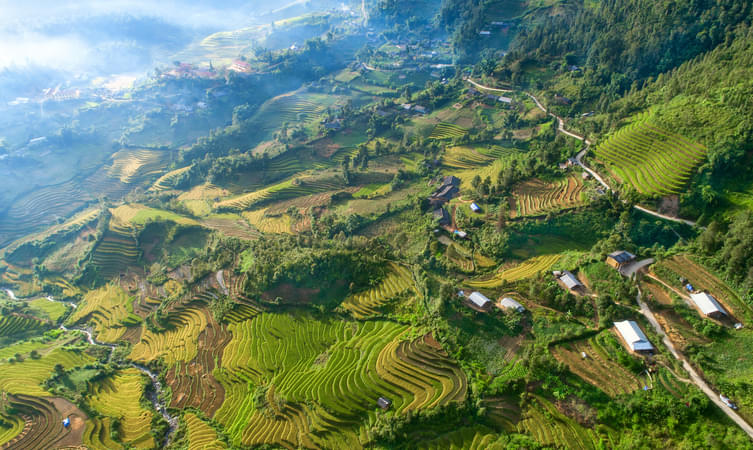 Aerial View of Sin Chai Village