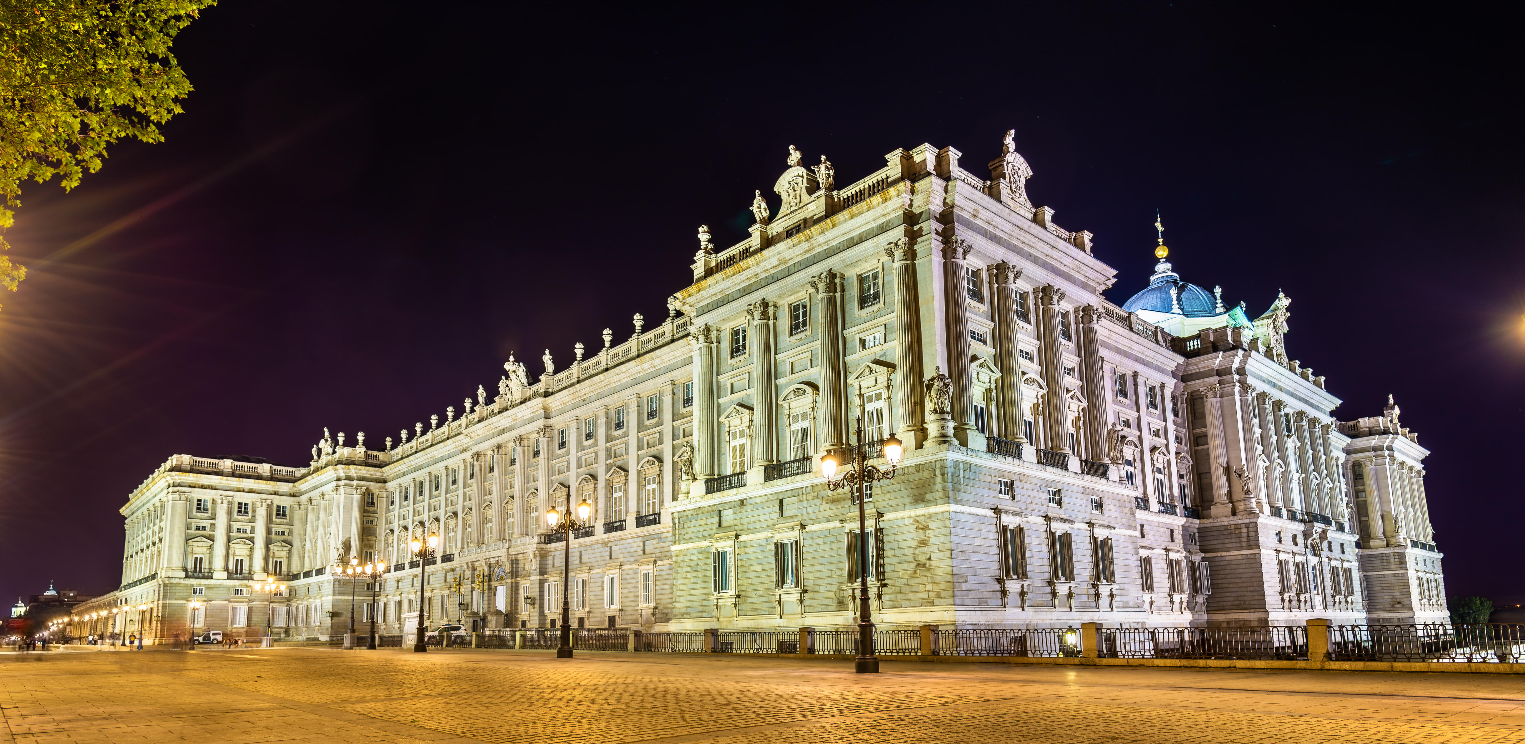 Royal Palace of Madrid at Night 