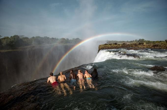 Swim at Victoria falls