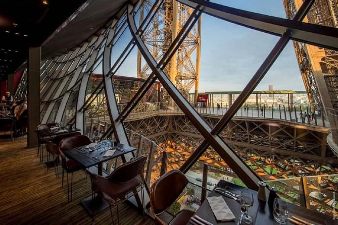 Enjoy lunch in a bubble-shaped dome on the Tower's first floor