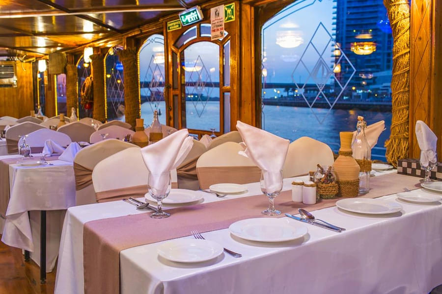 Break the routine and have Dinner on cruise