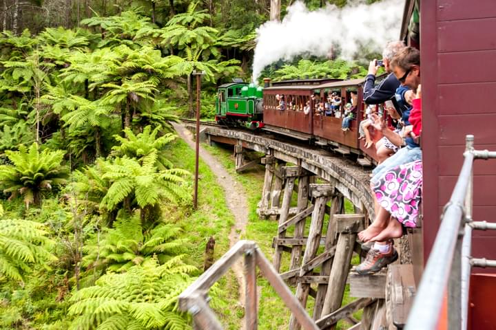 Ride At Puffing Billy Steam Train