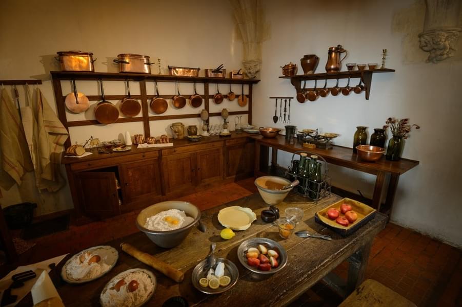 Witness the ancient style kitchen