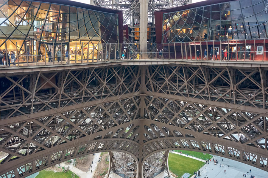 Inside of the Eiffel Tower