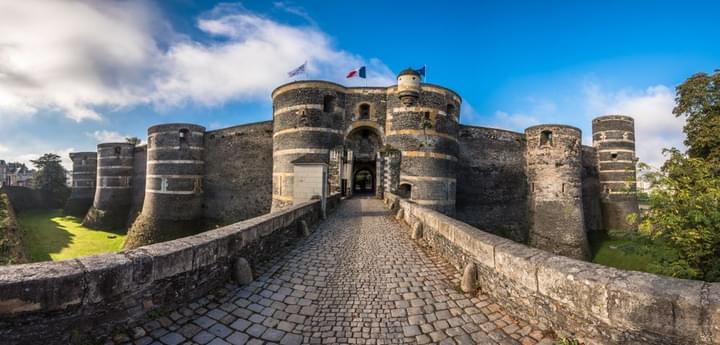 Entrance gate of the Angers castle
