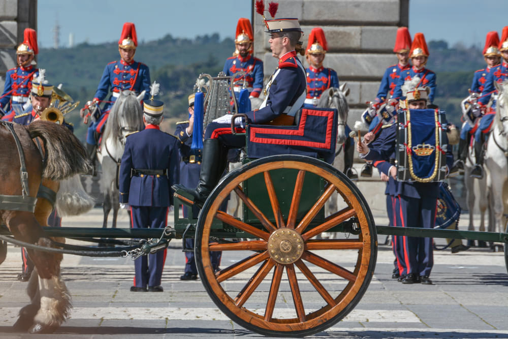 Changing Of The Guard In Royal Palace Of Madrid