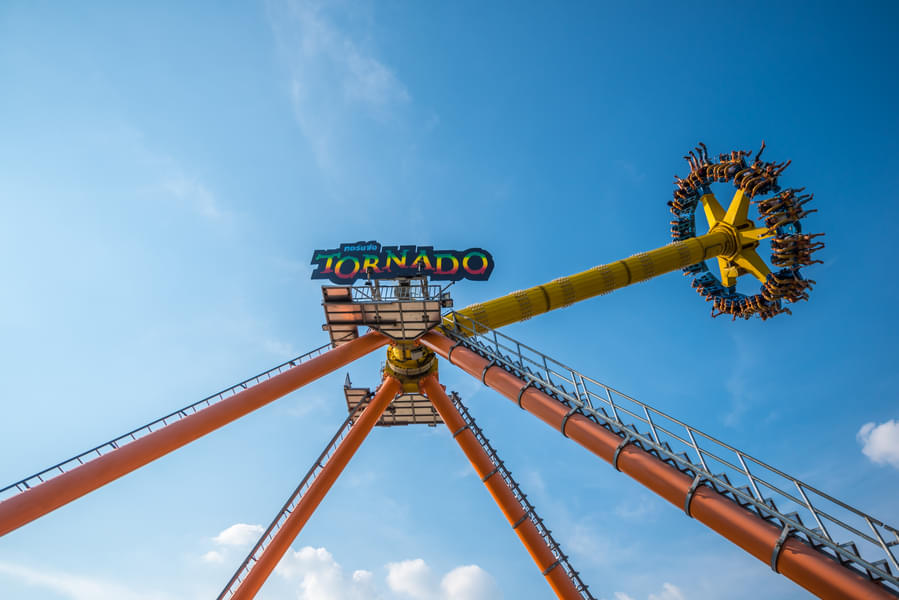 This Tornado Ride will give you a hair raising experience