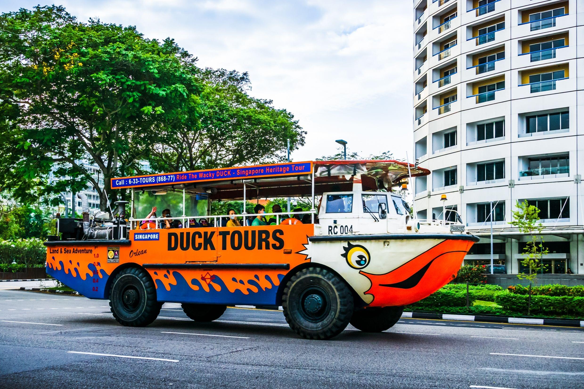 duck tour schedule singapore