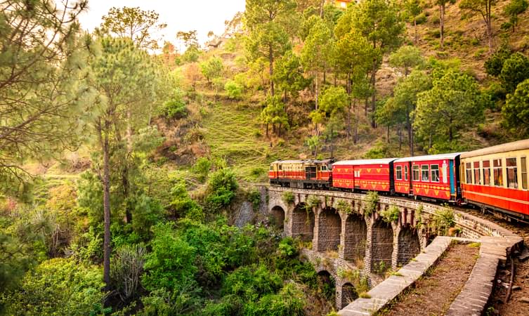 Toy train ride in Shimla, Himachal Pradesh