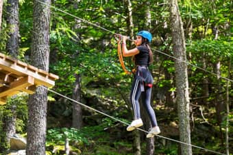 Feel the rush as you walk high above the ground