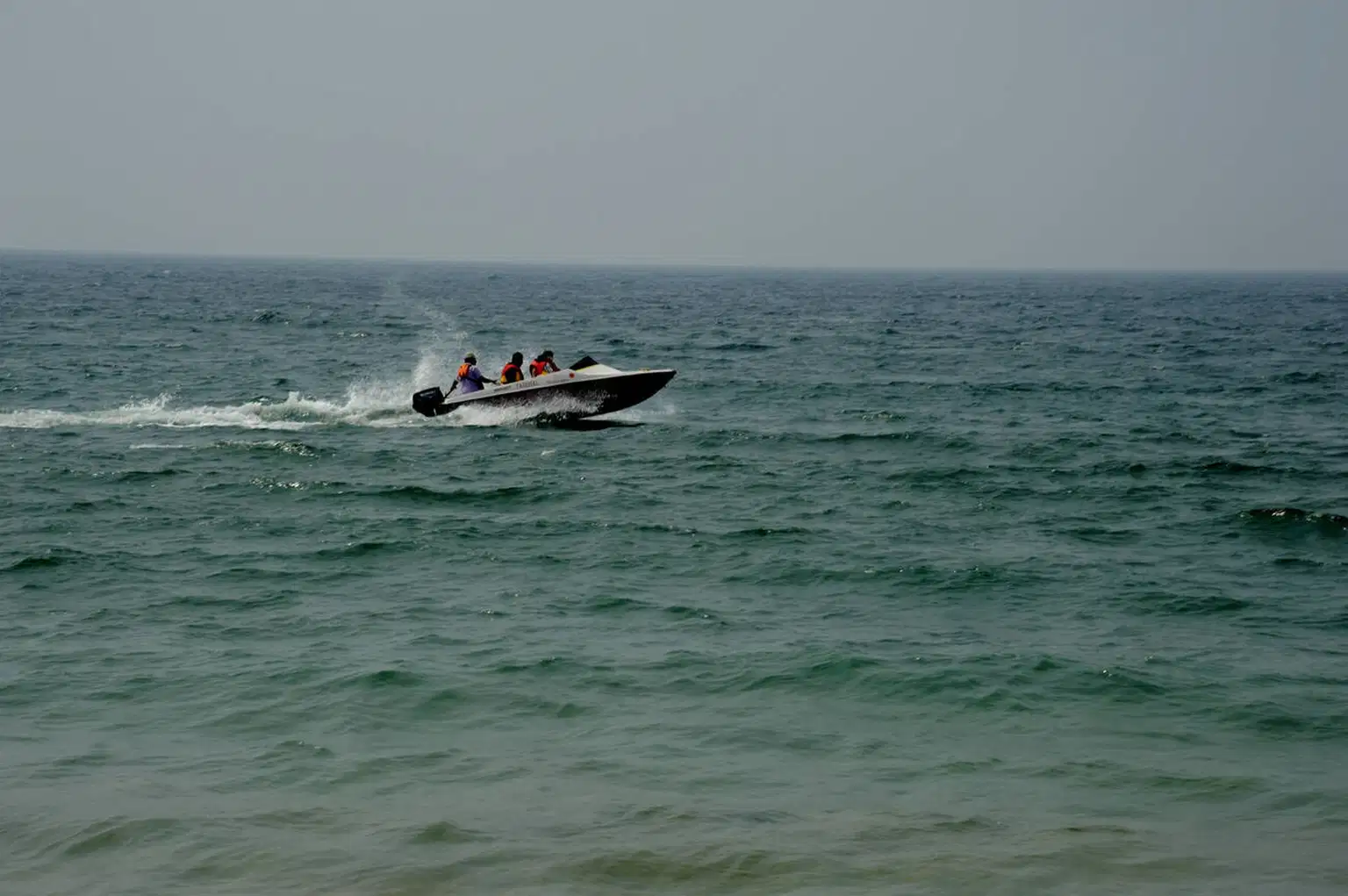 Speed Boat Ride in Mandarmani, West Bengal