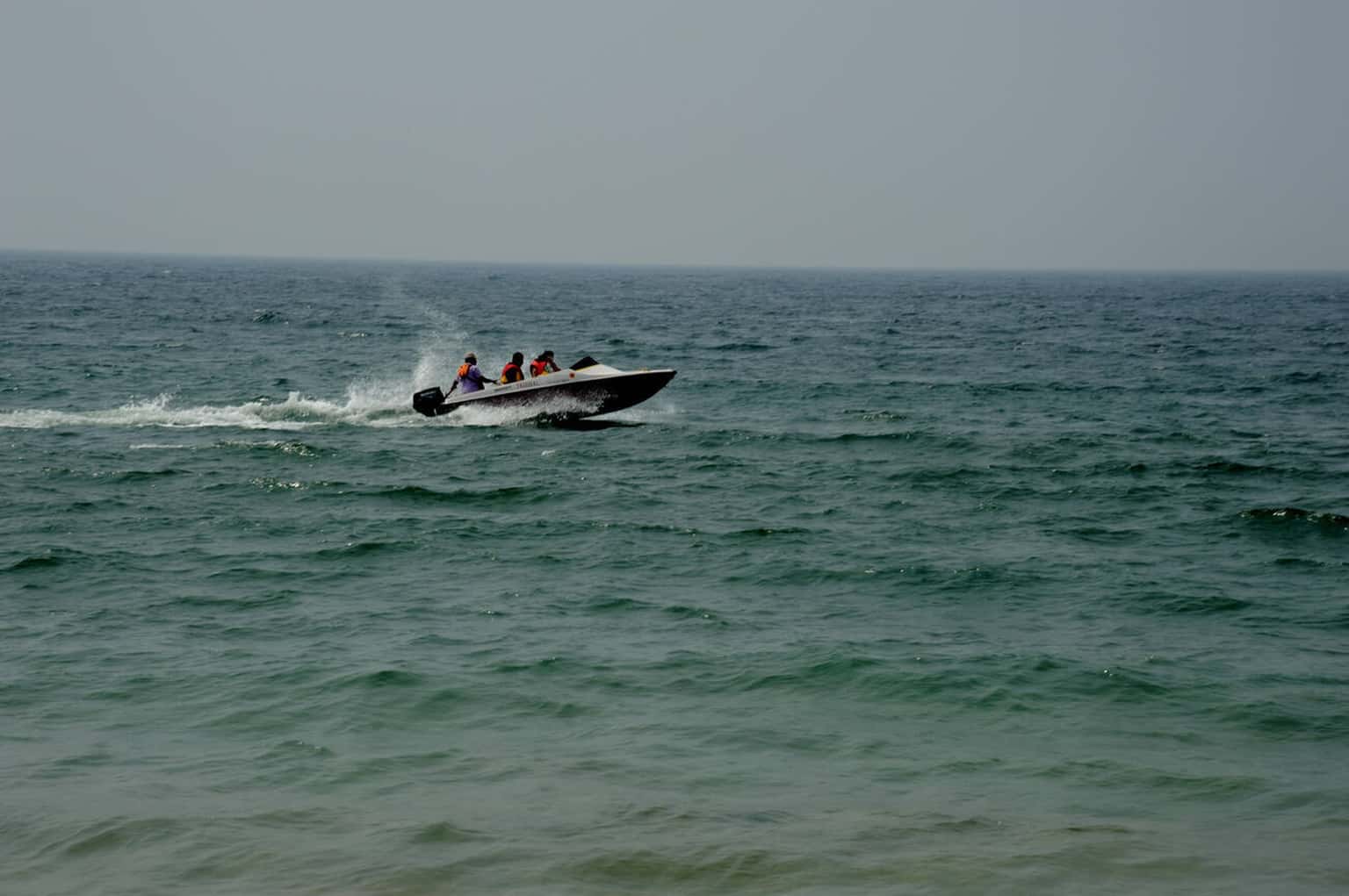 Speed Boat Ride in Mandarmani, West Bengal
