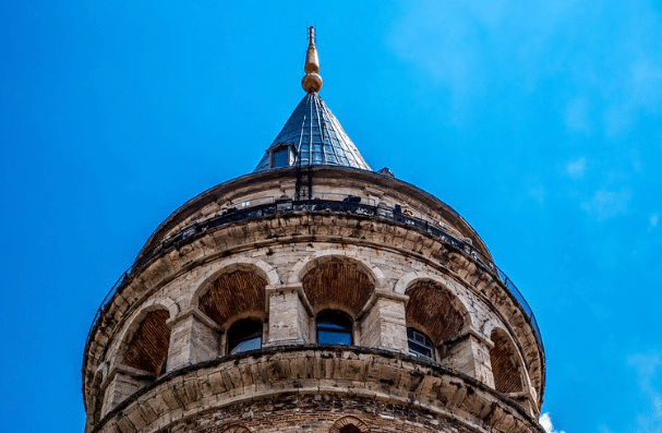 Galata Tower  thick walls