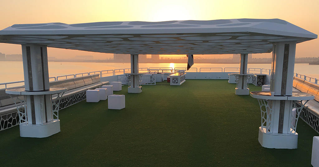 Soak in the eye-pleasing views from the Upper Deck of the Cruise