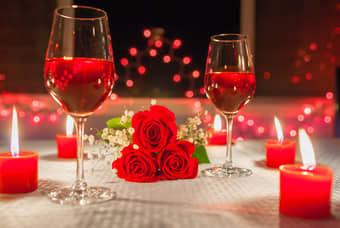 Candle light dinner in Goa