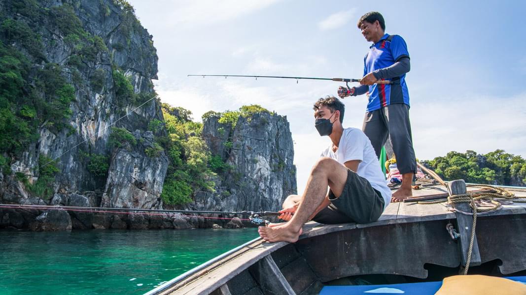 Night Squid Fishing & Day Tour by Private Longtail Boat from Krabi Image