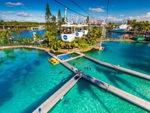 Aerial view of Sea World, Gold Coast