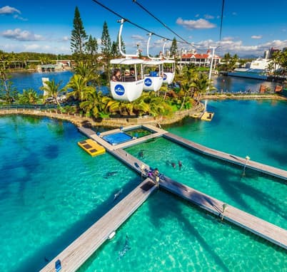 Aerial view of Sea World, Gold Coast