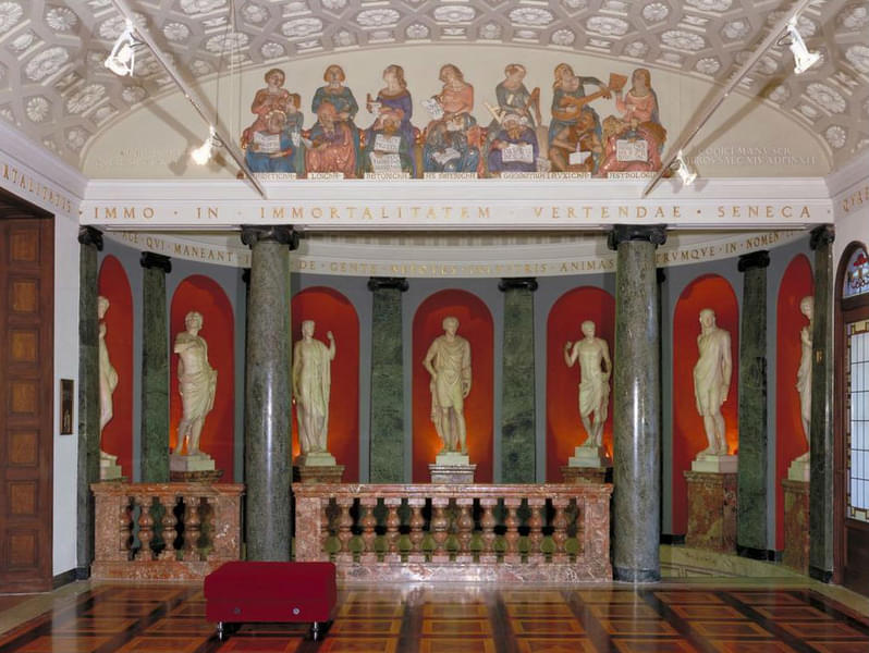 Take a stroll through the halls to see the Renaissance inspired paintings
