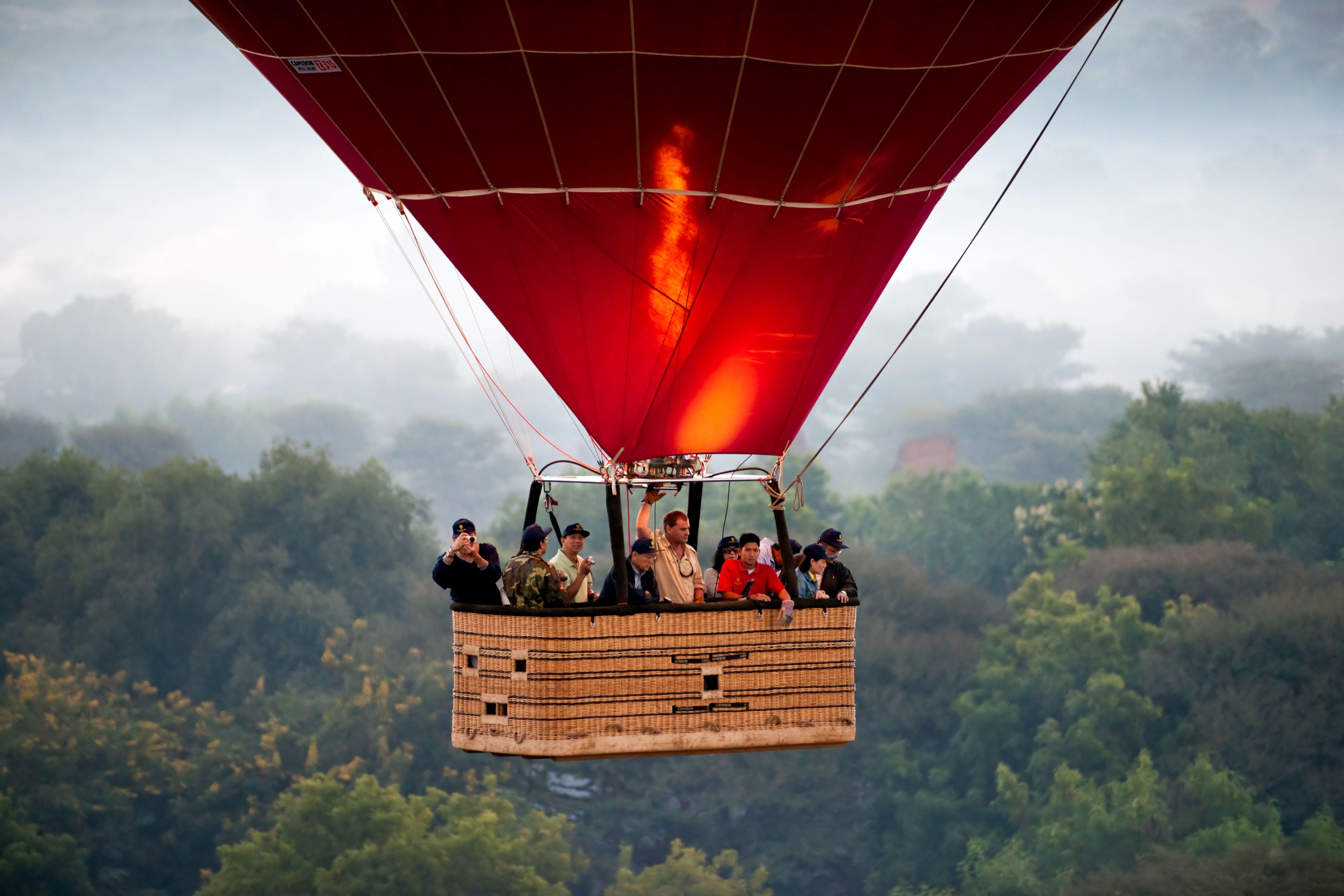 Hot Air Balloon in Myanmar