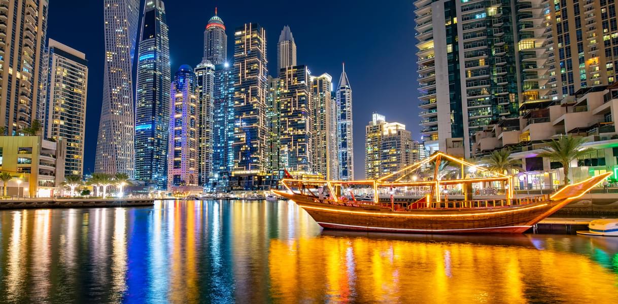 Dubai Water Canal Cruise With Dinner & Transfer