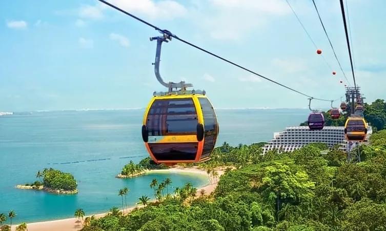 Ride in the Singapore Cable Car
