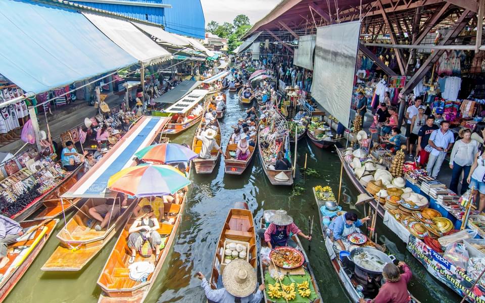 Floating Market, Rose Garden & Elephant Croc Show Image