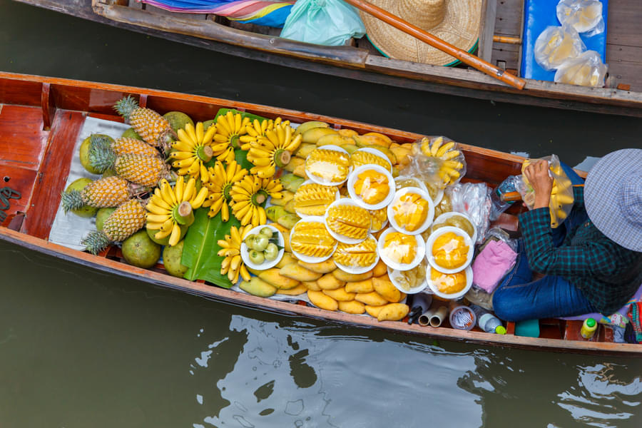 Learn about the city's culinary heritage at the floating food market