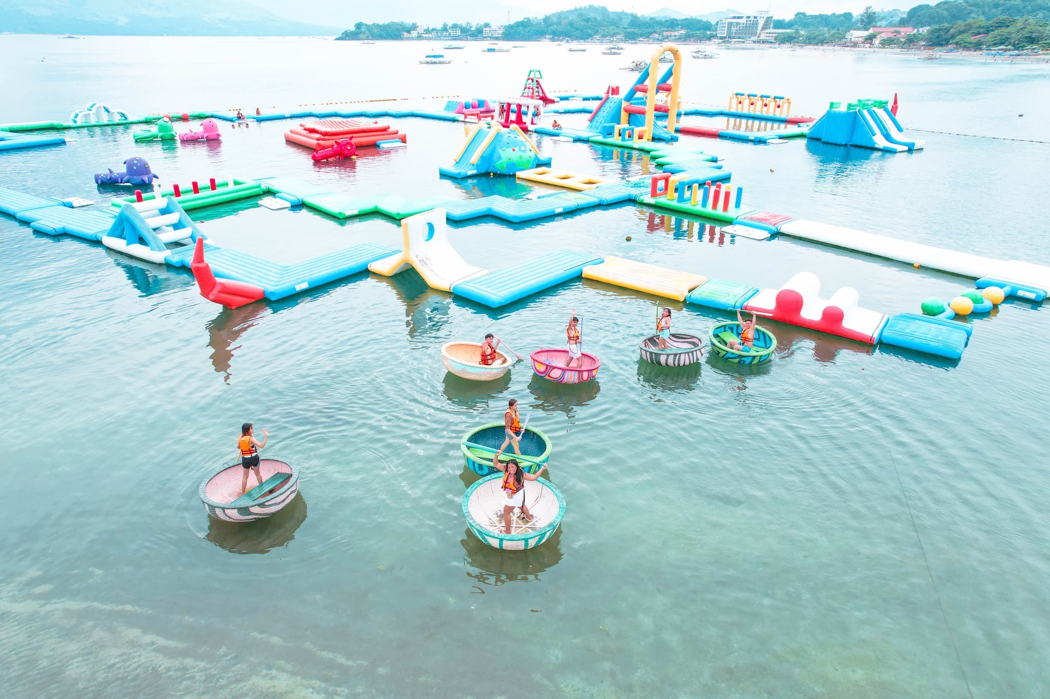 Philippines Floating Inflatable Water Park Philippines Outdoor Sea