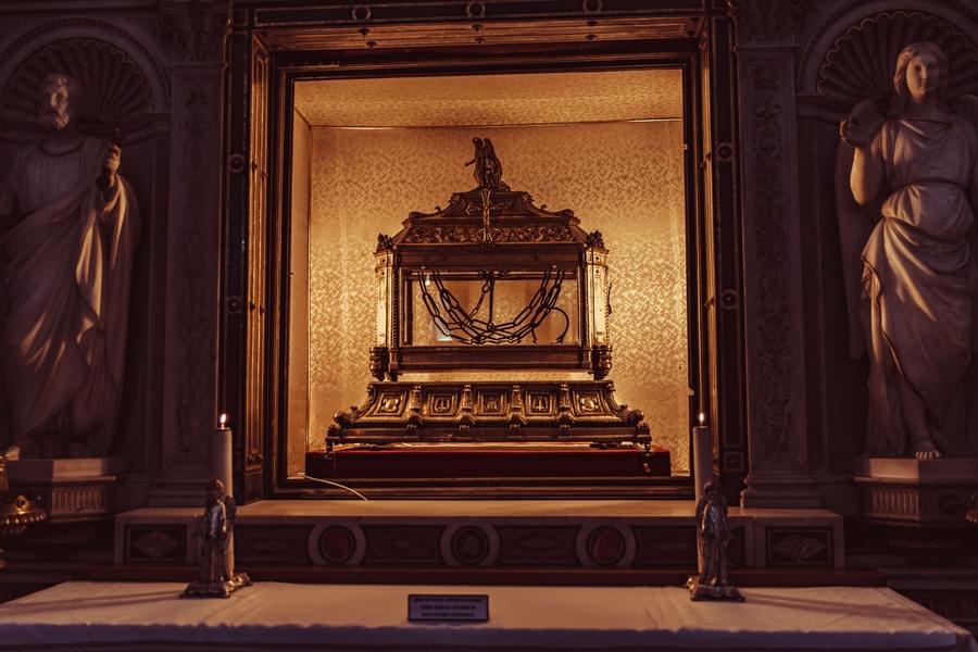 Relics of St. Peter Found Under the Altar of the Basilica