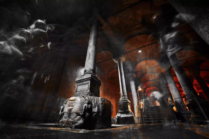 Basilica Cistern At Night - Historical Significance