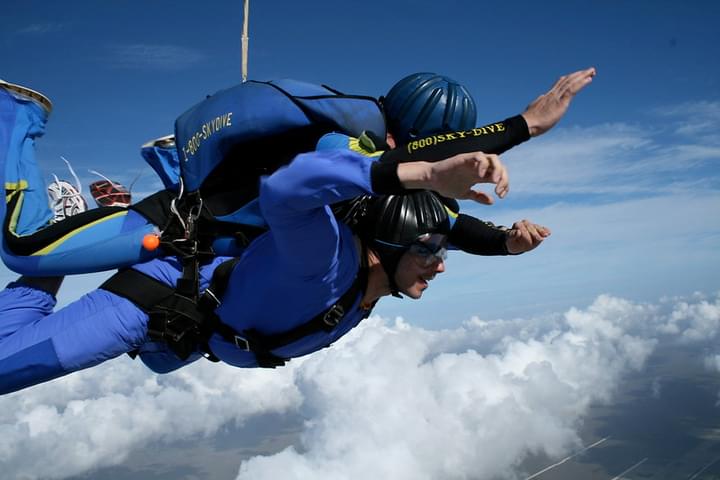 Partake in Tandem Skydiving