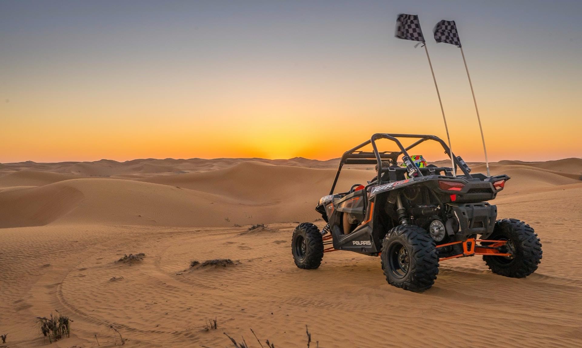 Master your driving skills in Abu Dhabi deserts dunes on this Polaris off road buggy.