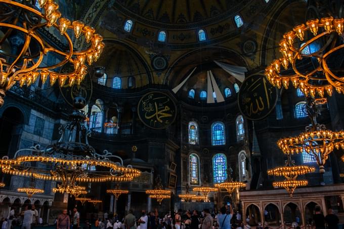 Inside Hagia Sophia