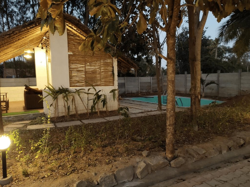 A Serene Farm-Side Getaway With Pool In Kanakapura Image